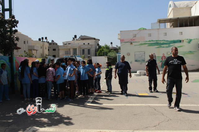 كفرقاسم – فيديو: طلاب مدرسة الزهراء في يوم ارشادي توعوي للأمان بمشاركة الشرطة الجماهيرية ومركز بقاء الطبي 